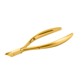 Cuticle nippers Satin gold jaw 3 mm