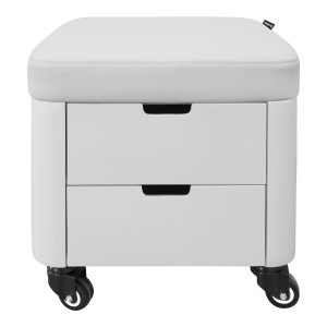 Tabouret polyvalent pour pédicure et manucure avec 2 tiroirs Galaxy