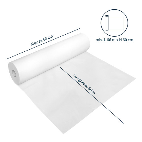 Disposable cellulose cover sheet for massage bed 60 cm x 66 m 6 pcs ...