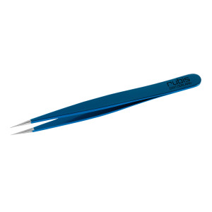 Rubis pointed blue tweezers