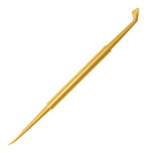 Double-ended nail pusher gold