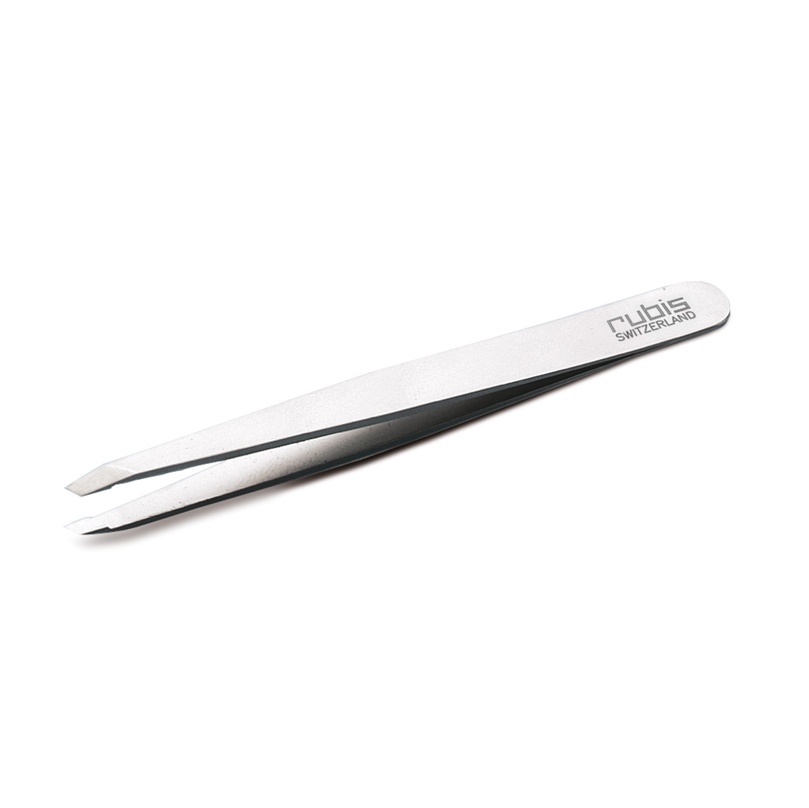 Rubis Professional Stainless Steel Eyebrow Tweezers with slant tip