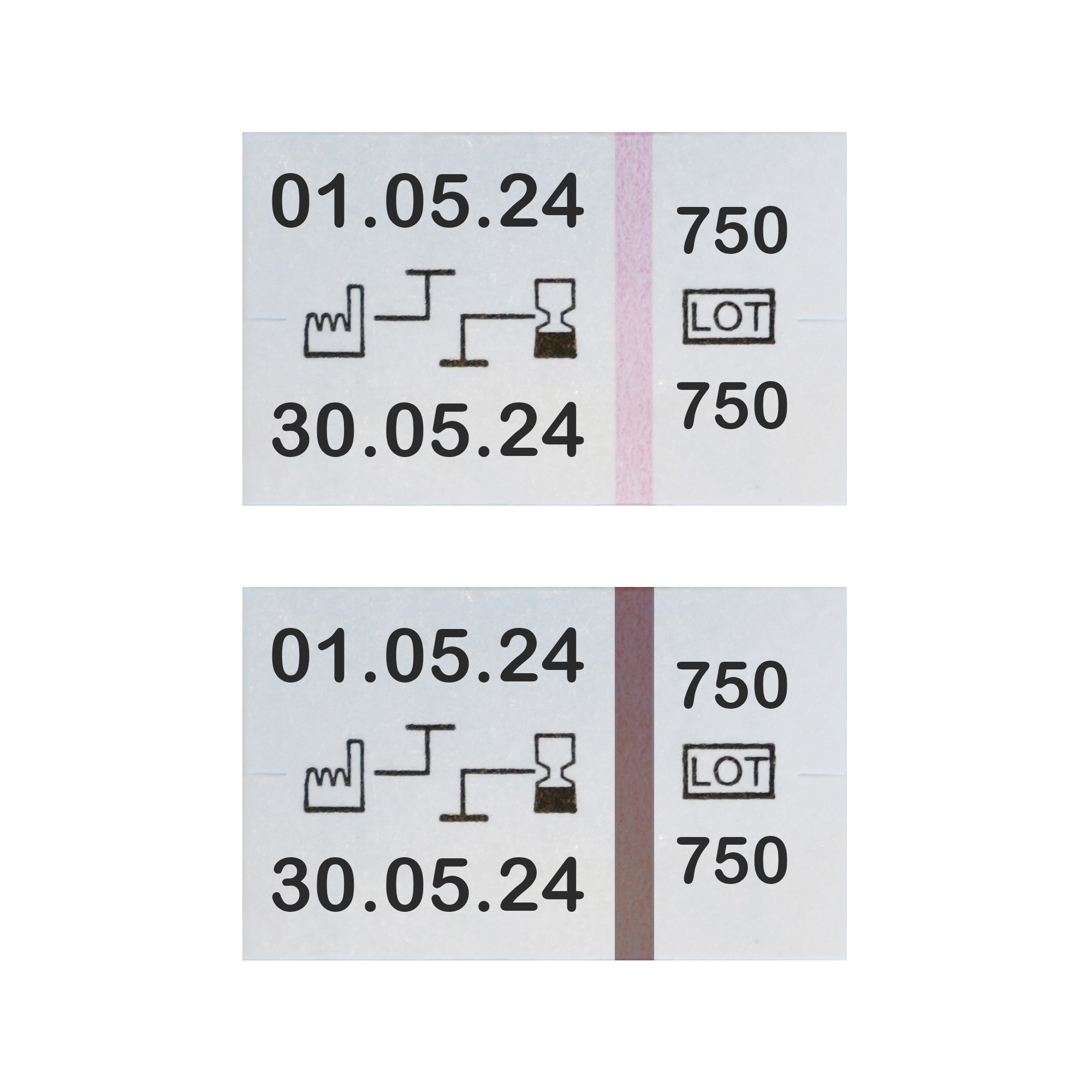 Etiquettes pour étiqueteuse de stérilisation avec indicateur 3 pcs.