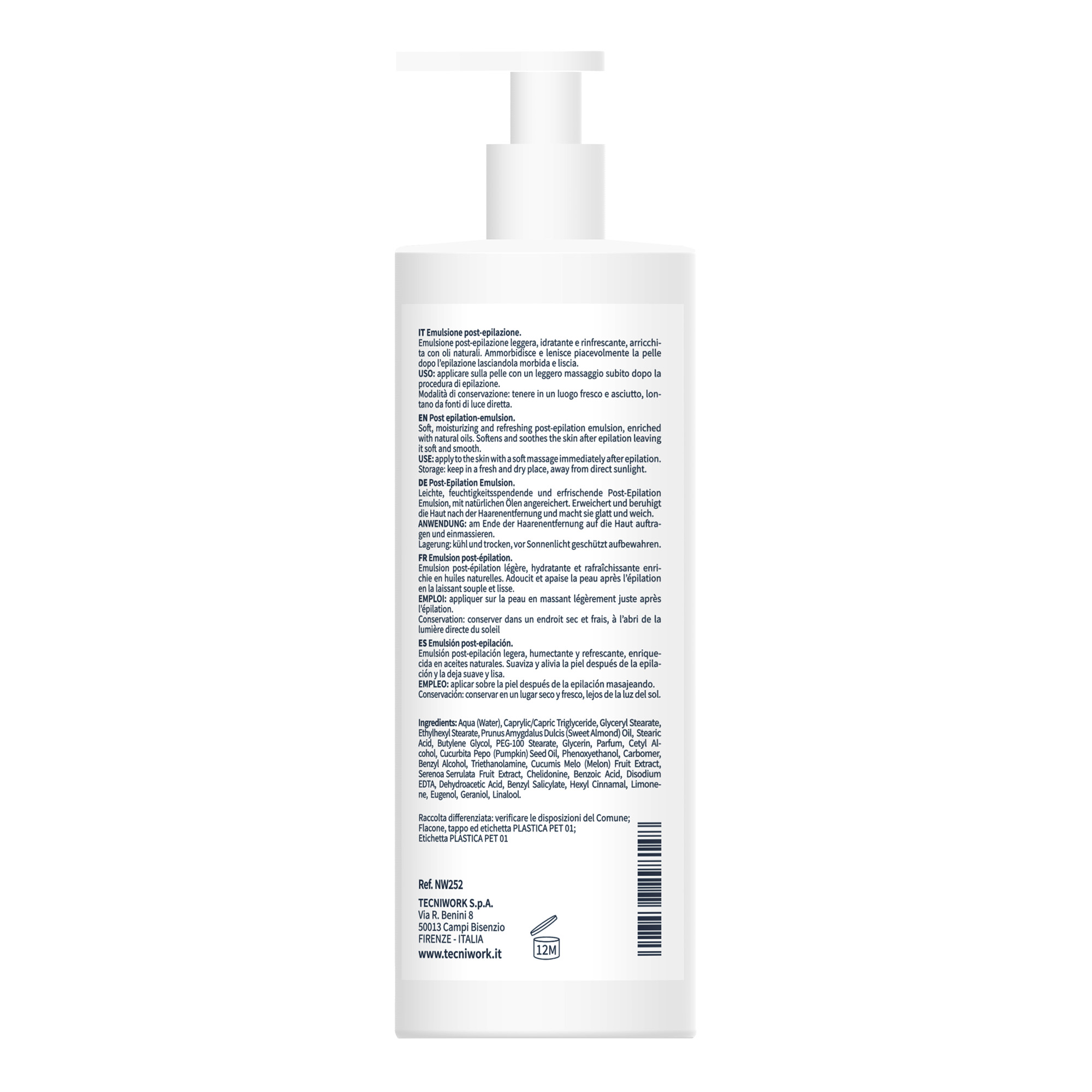 Post epilation emulsion for face and body 500 ml