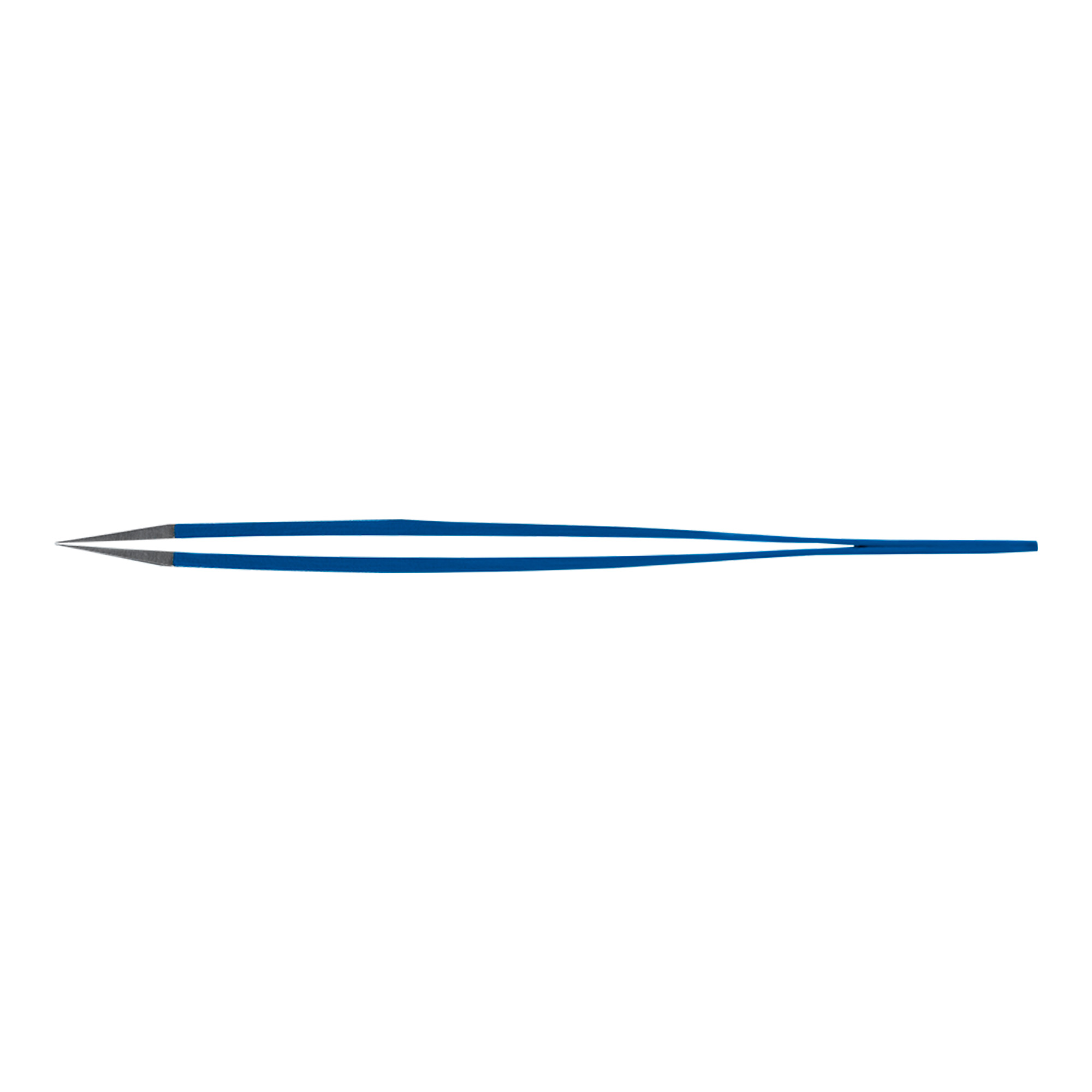 Rubis sharp-pointed stainless steel tweezers Blue