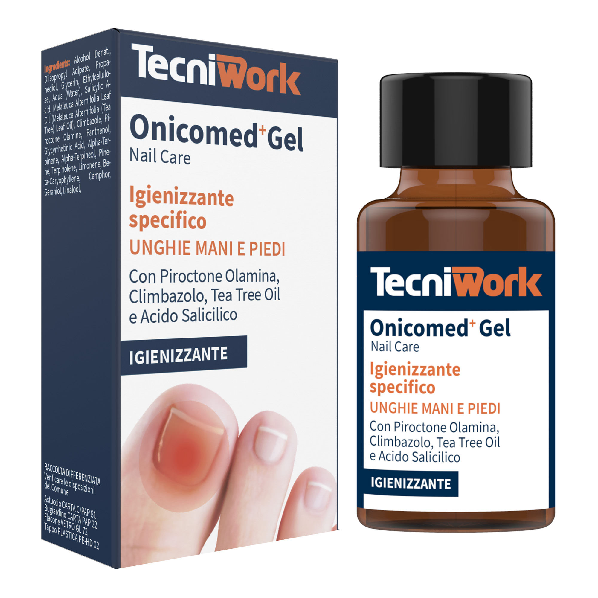 Solution pour ongles des orteils et des doigts Onicomed Gel 10 ml