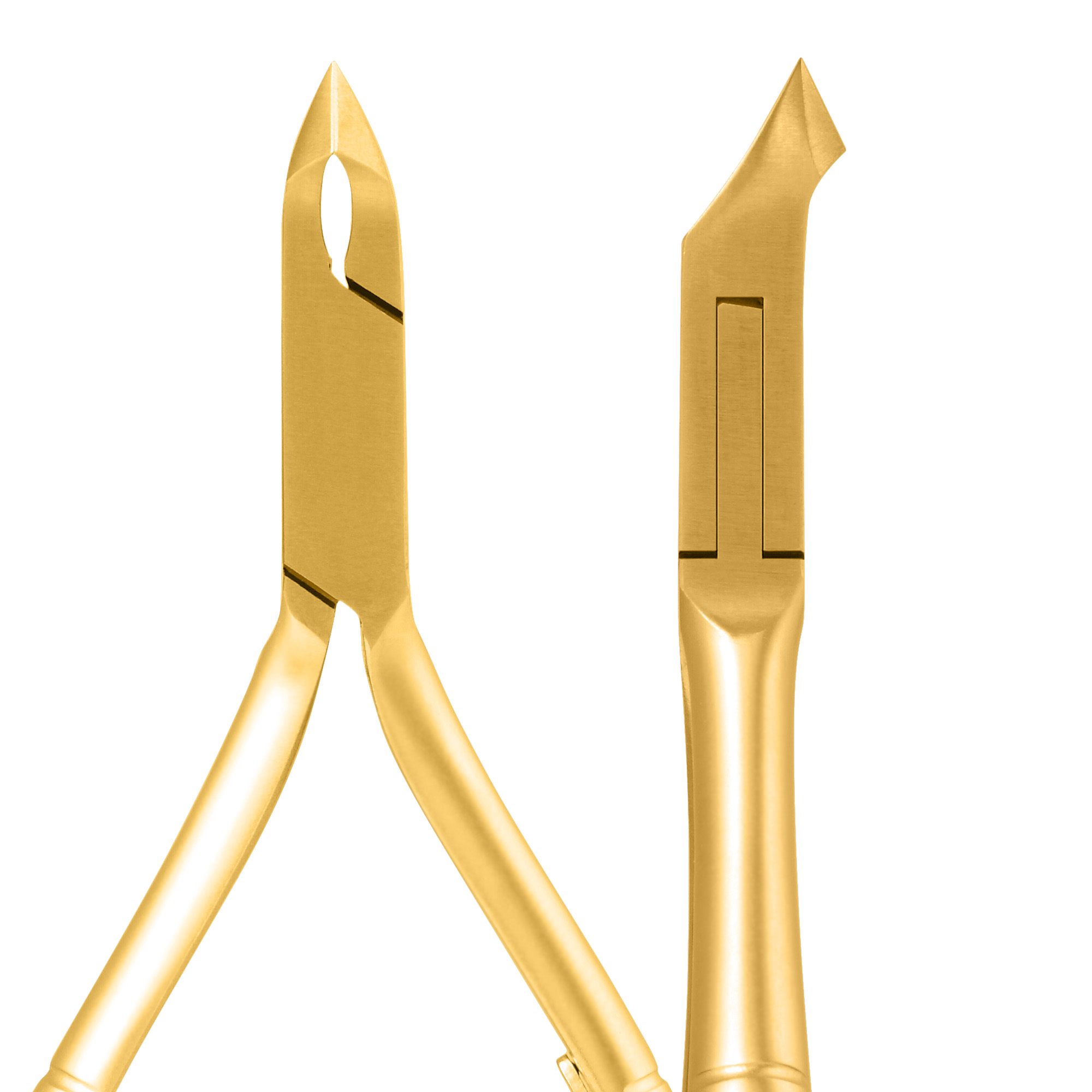 Professional gold cuticle nippers jaw 5 mm