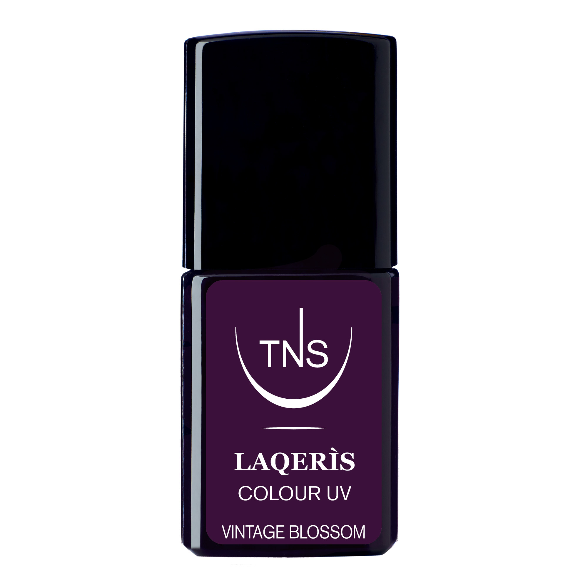 Vernis à ongles semi-permanent violet foncé Vintage Blossom 10 ml Laqerìs TNS