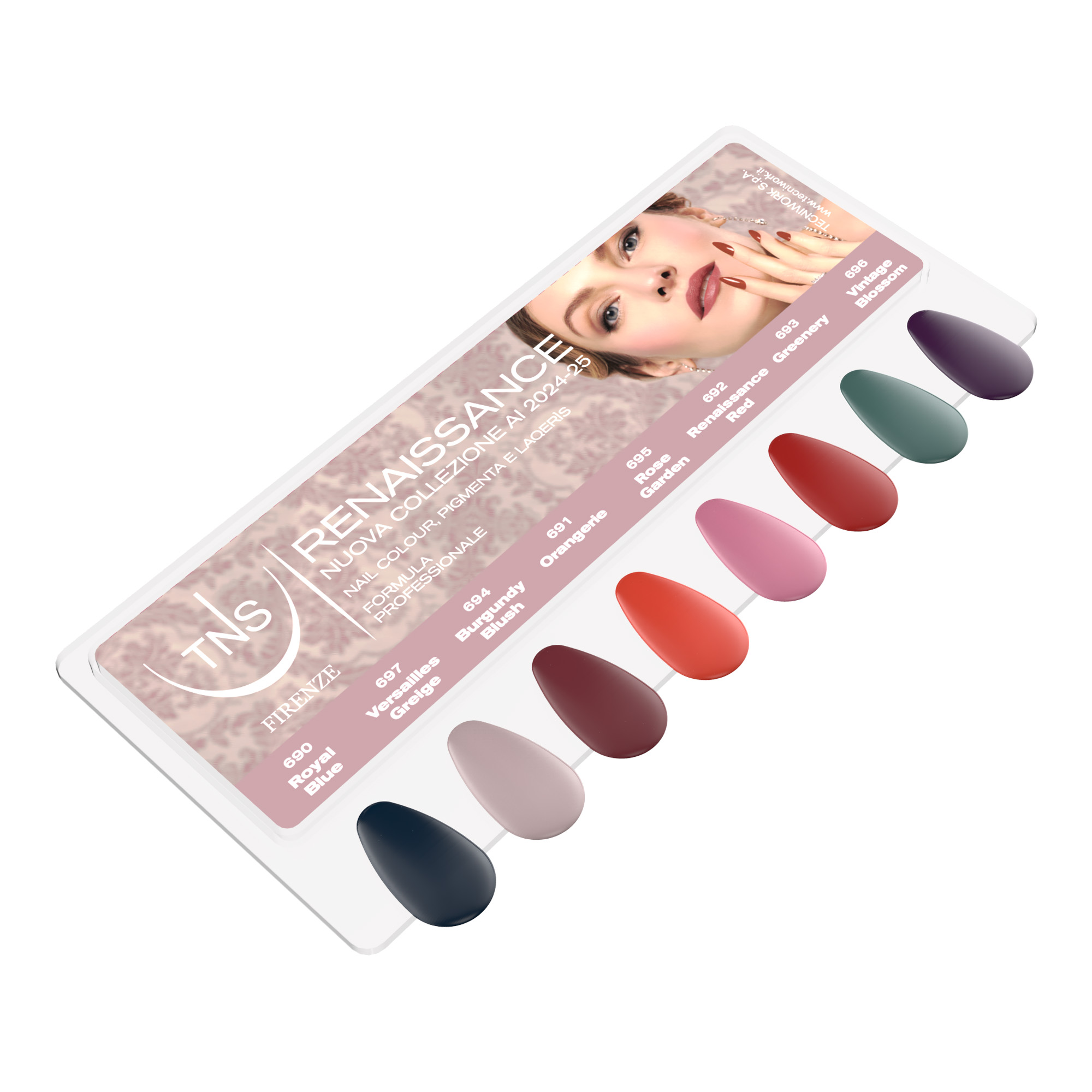 Limited Edition Renaissance Collection Automne/Hiver 2024-25 Laqerìs semi-permanent et TNS Vernis à ongles 16 pcs