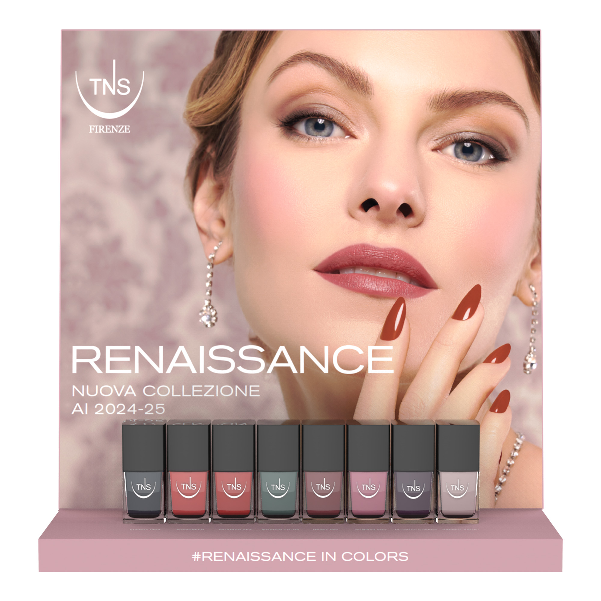 Limited Edition Renaissance Collection A/W 2024-25 Nail Polishes, Pigmenta, Bases and Tops, manicure and pedicure products and TNS UV Led Lamp