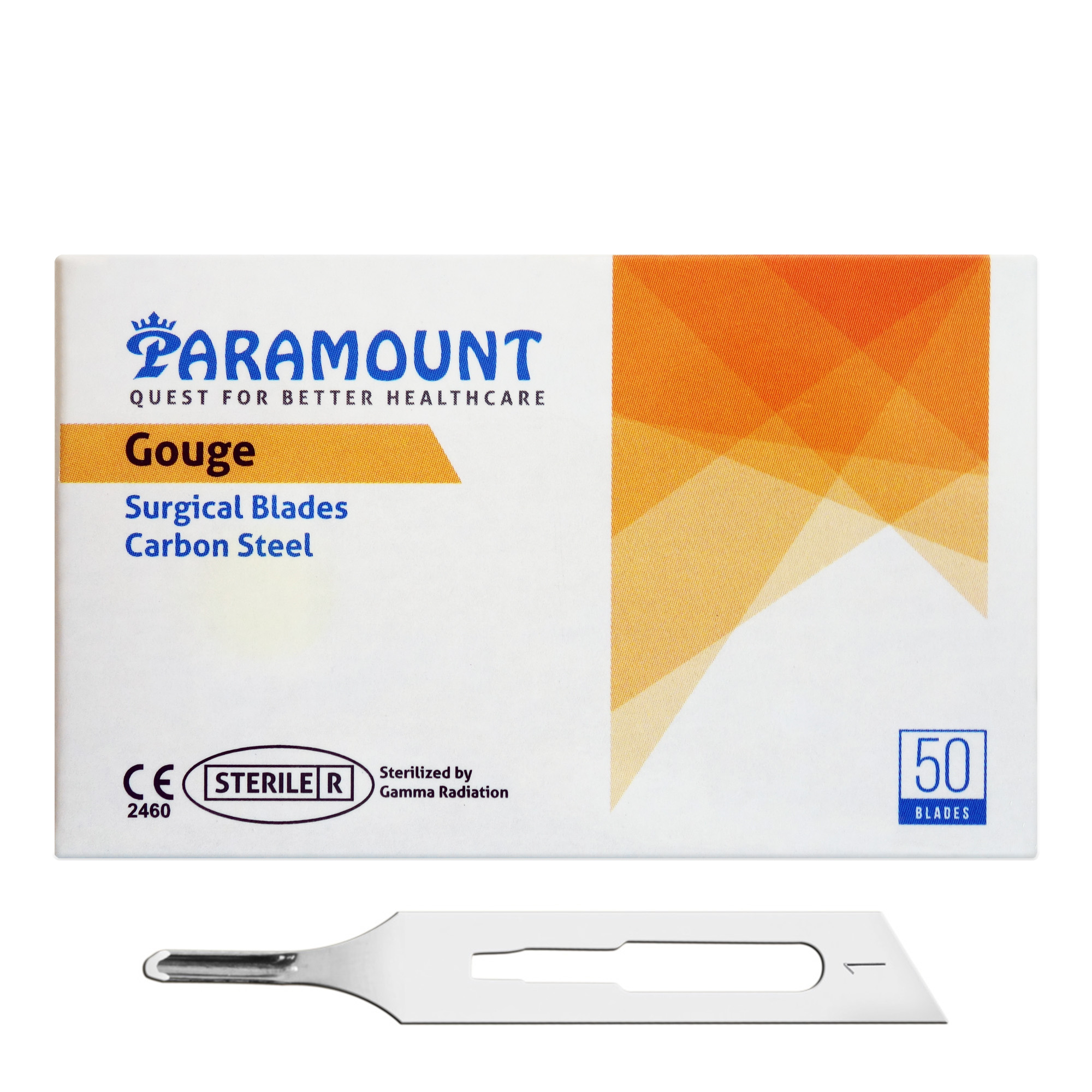 Paramount sterile single-use professional gouge blades 50 pcs