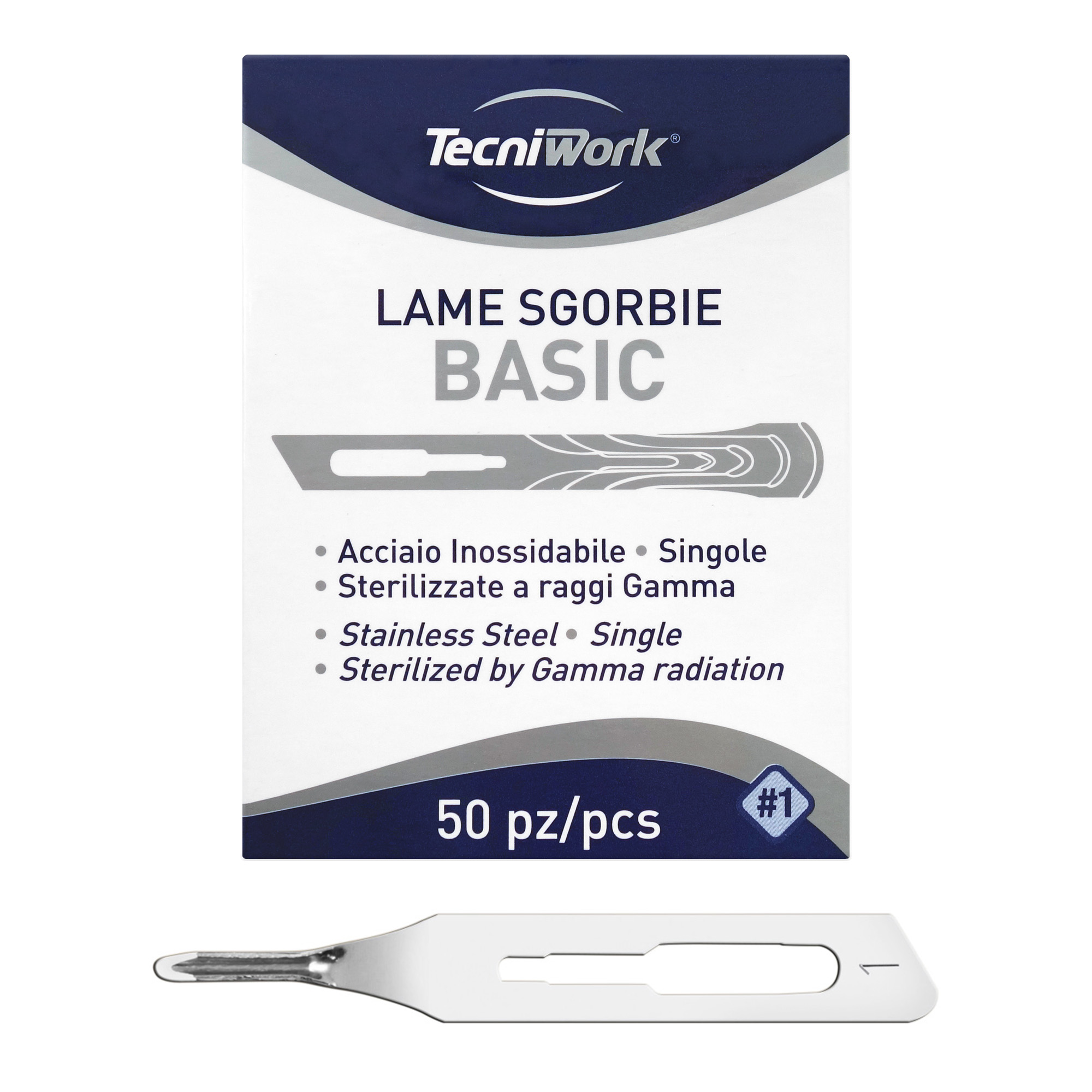 Sterile, single-use professional gouge blades Basic