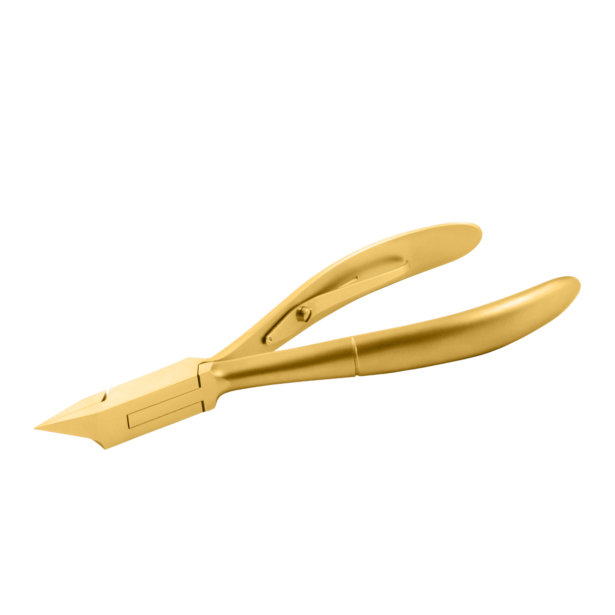 Gold professional nail nippers straight cut jaw 11 mm