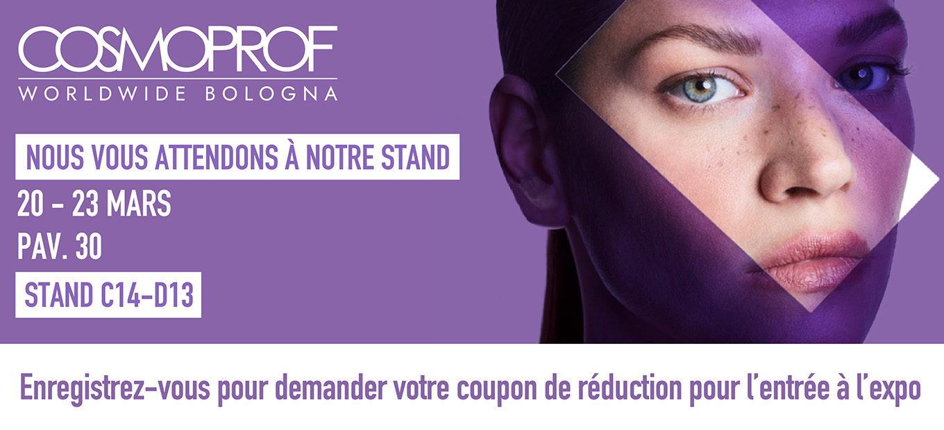 Nous vous attendons au Cosmoprof!