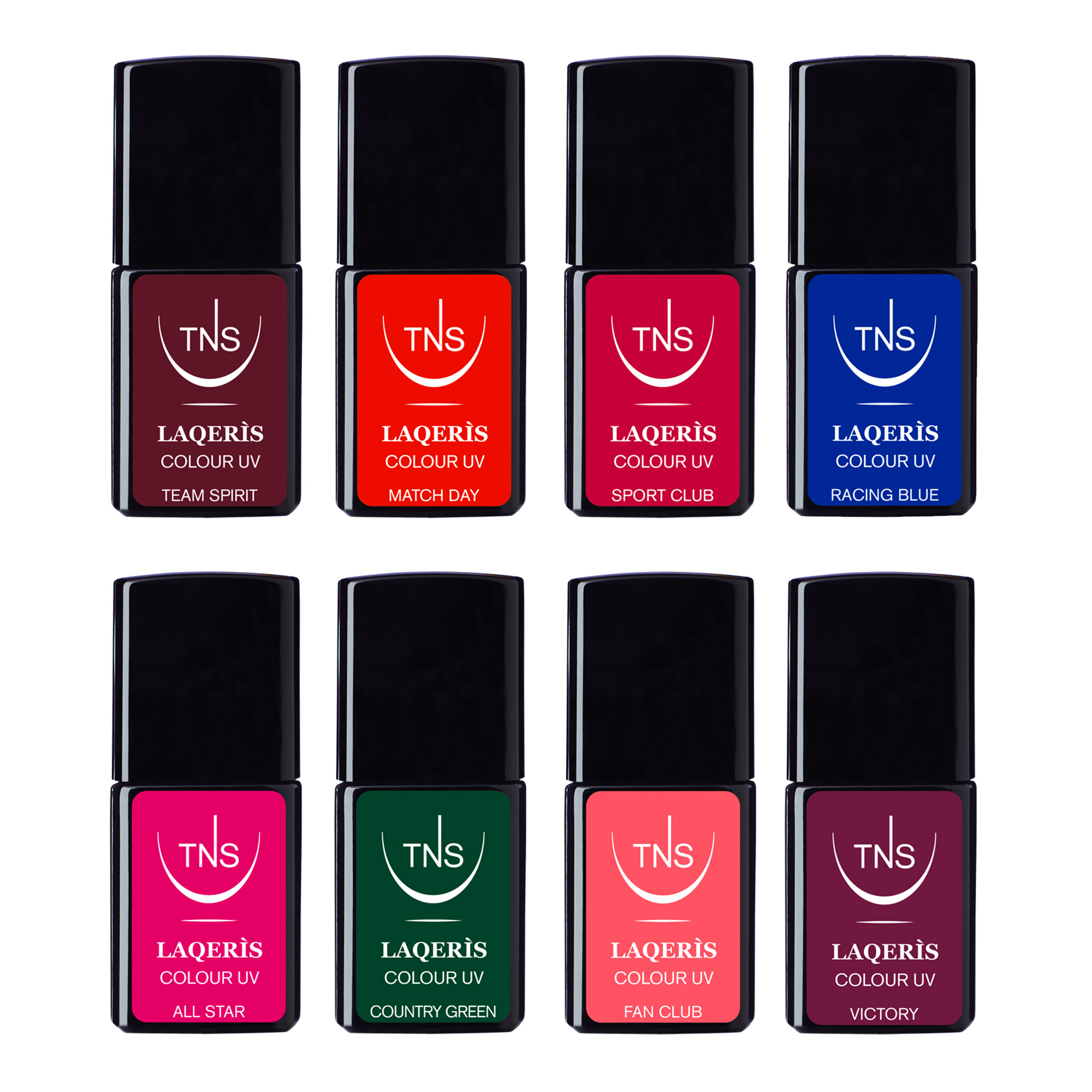 The Nail Sport Club Collection Spring Summer 2025 Laqerìs semipermanent and TNS Nail Polishes 16 pcs.