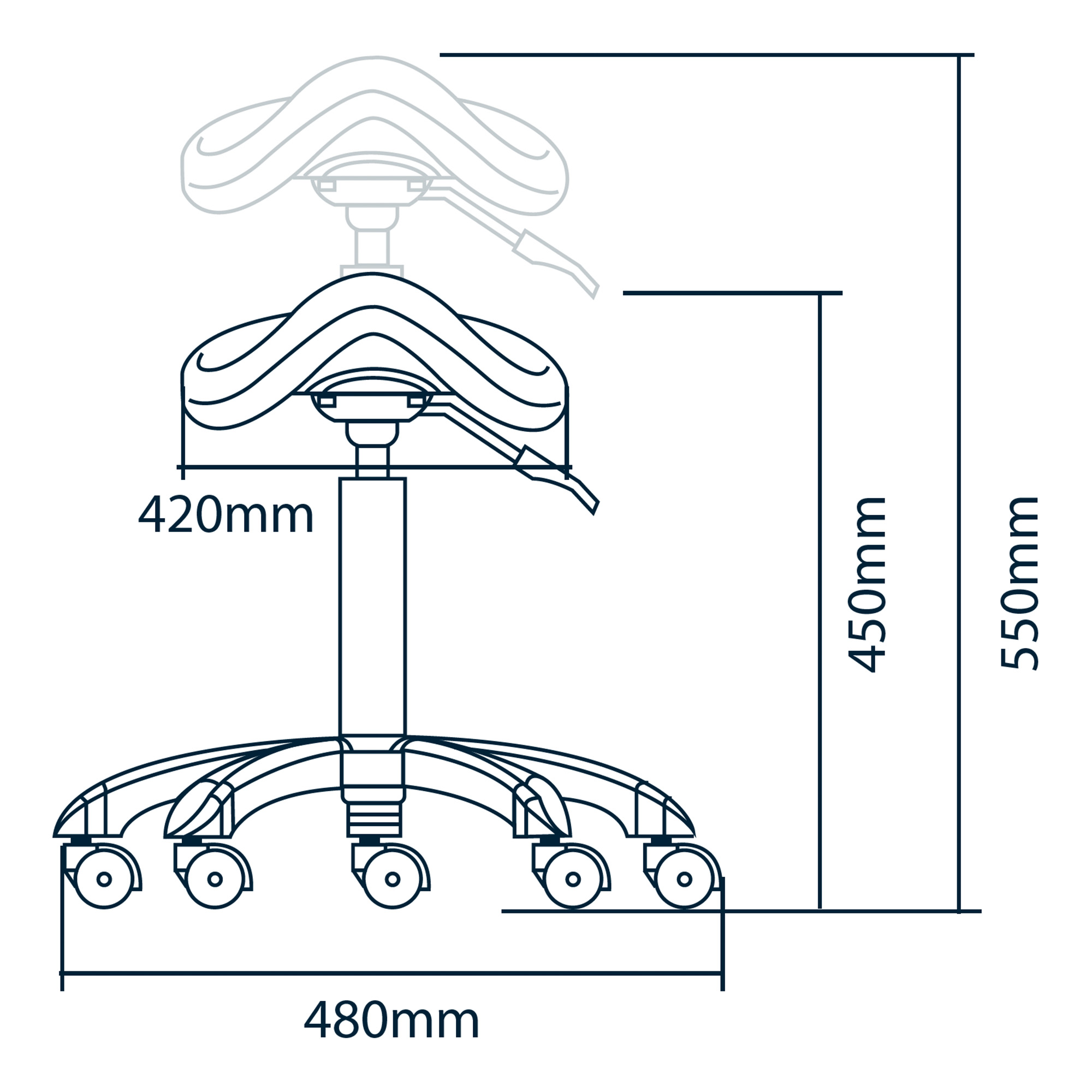 Sella professional ergonomic stool