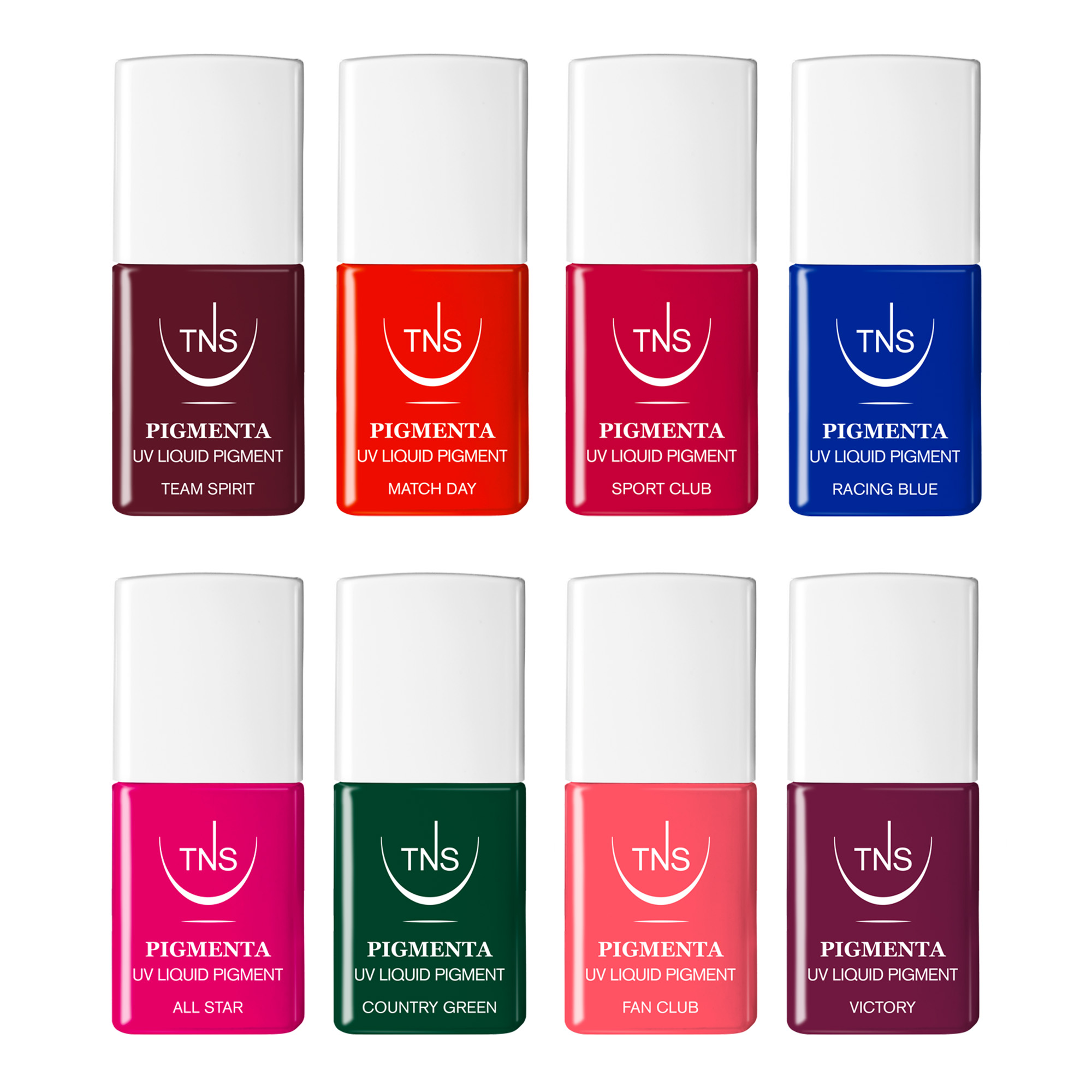 The Nail Sport Club Collection Spring Summer 2025 TNS Pigmenta and Nail Polishes 16 pcs.