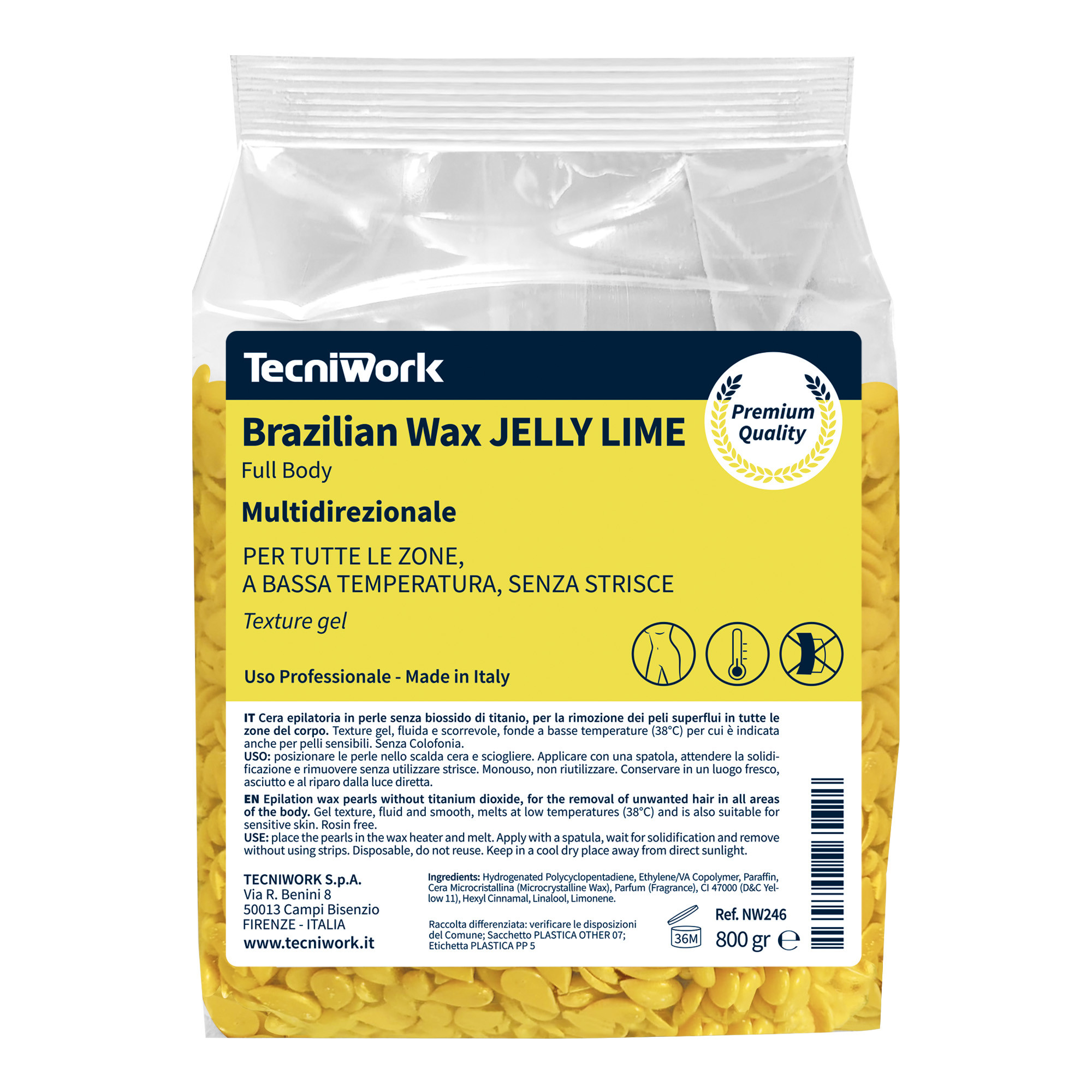 Promotion Cire brésilienne Jelly Lime Tecniwork 33 pcs