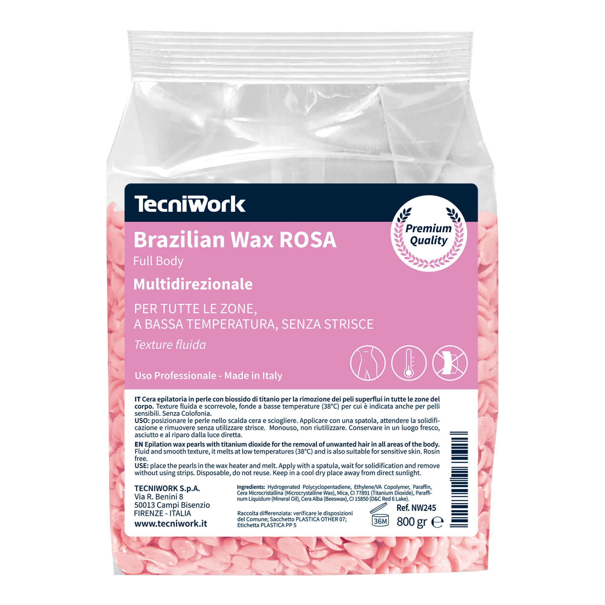 Invito alla prova cere in perle Brazilian Wax Tecniwork